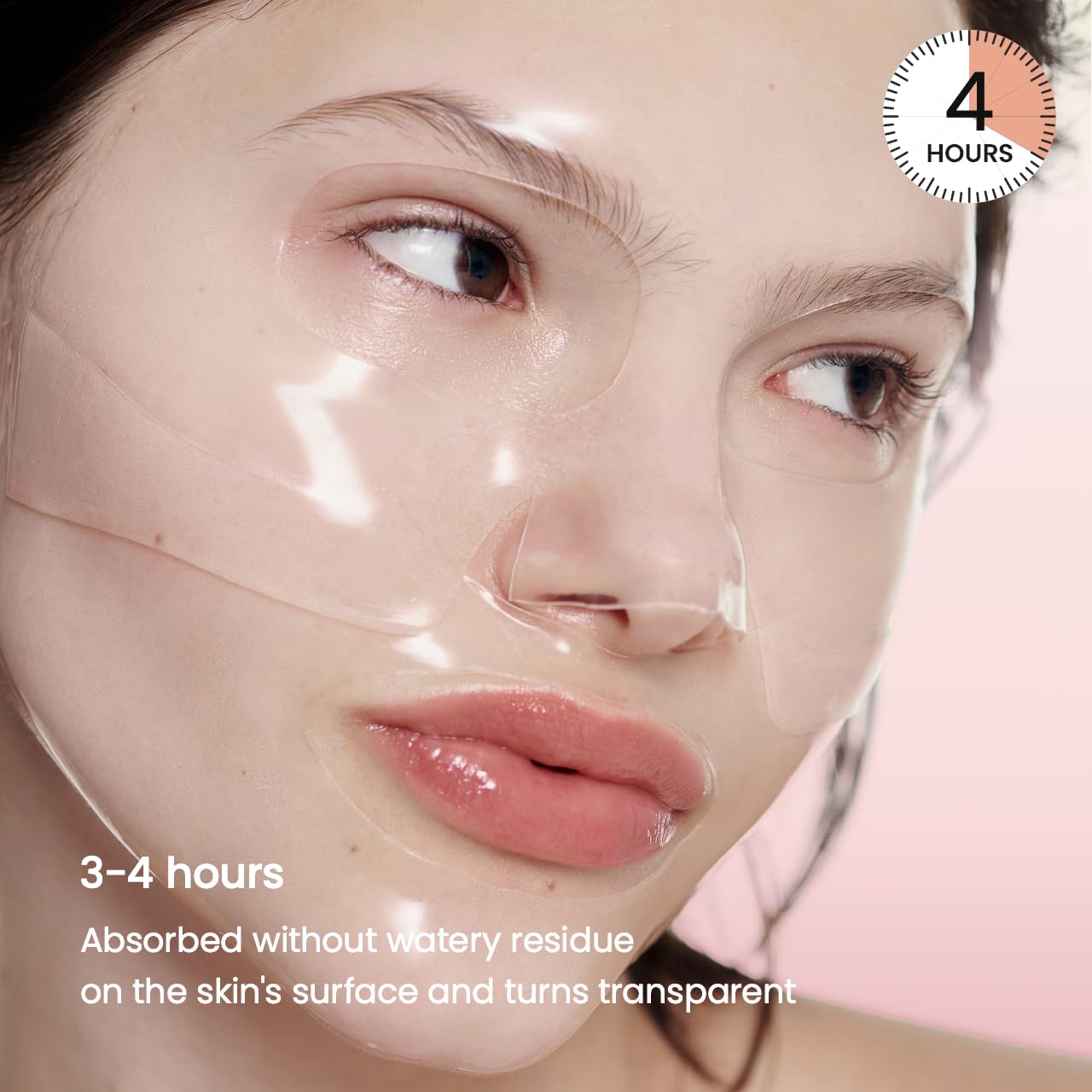 Bio-Collagen Real Deep Mask, Hydrating Overnight Hydrogel Face Mask, Pore Minimizing, Elasticity, Plumping, Travel Essentials & Self Care Gifts for Women, Korean Skin Care | 1.19Oz(34G) X 4Ea