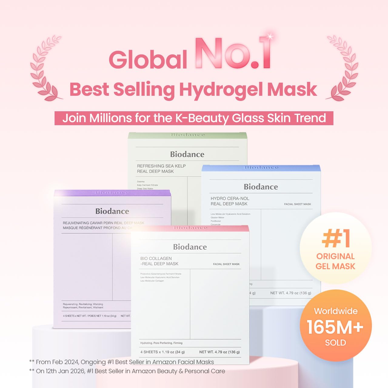 Korean Bio-Collagen Glass Skin Face Mask