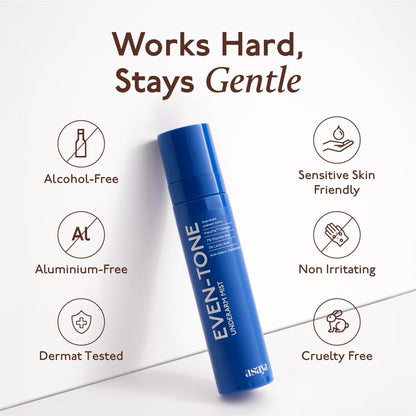 Even Tone Mist for Underarms | 7% Glycolic Acid + 3% Lactic Acid & Melame™ | Helps Improve the Appearance of Uneven Tone & Dark Patches | Provides All-Day Freshness | 3.38 Fl Oz