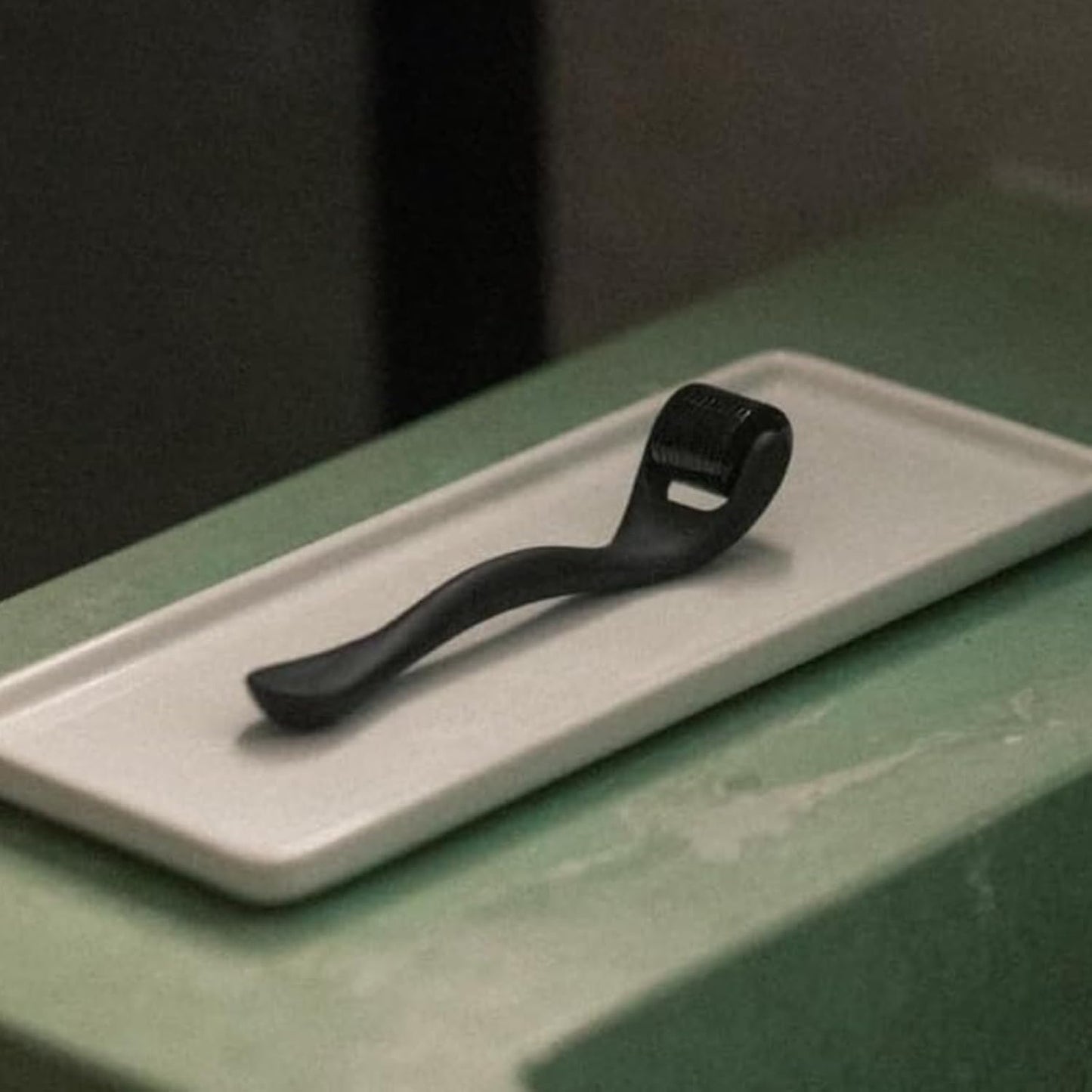 Derma Roller Personal Care Beauty Tool - Cosmetic Titanium Microneedles Roller for Men Women (All Black)